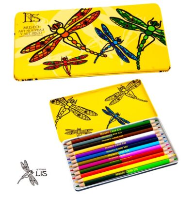 LATA DE LAPICEROS DE COLORES LIBÉLULA - Imagen 6