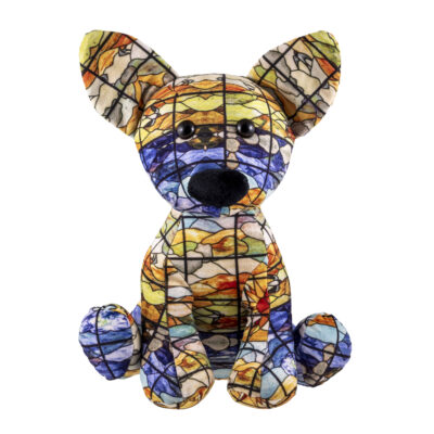 PERRO PELUCHE VIDRIERA