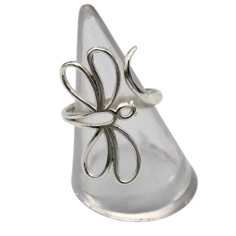 ANILLO PLATA DE LEY SILUETA LIBÉLULA