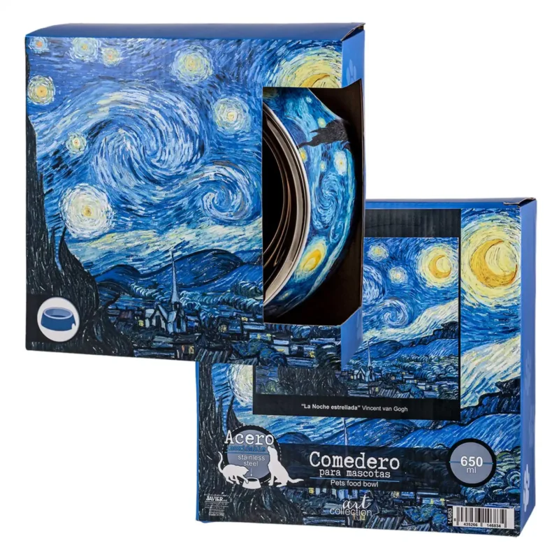 COMEDERO MASCOTAS GRANDE VAN GOGH - Imagen 2