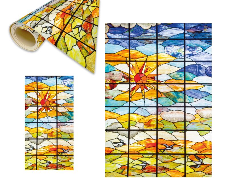 ALFOMBRA SILICONA VIDRIERA "AMANECER"