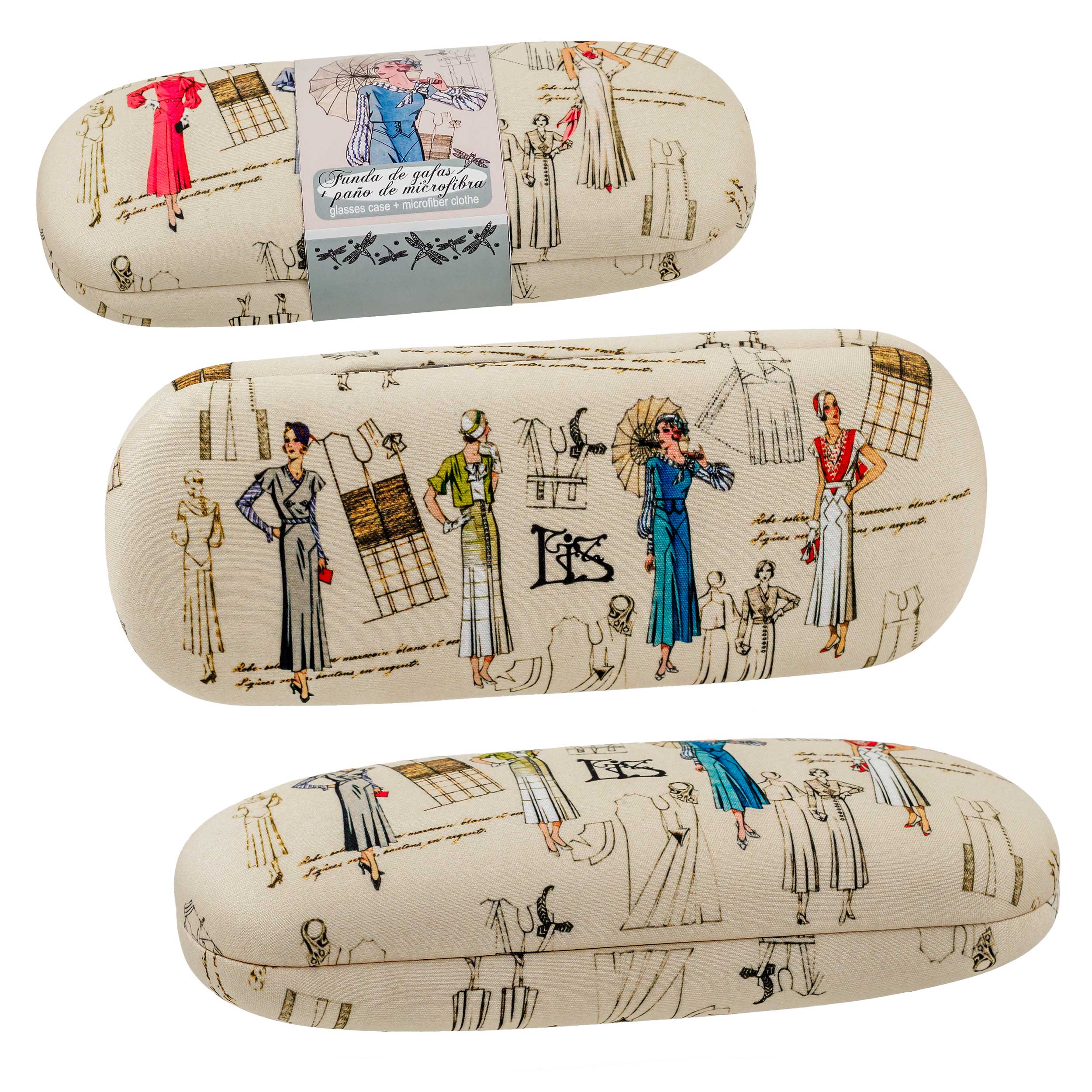 FUNDA DE GAFAS Y GAMUZA BOCETOS DE MODA CASA LIS - Imagen 2